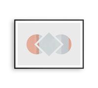 Poster 100x70cm Pezzo geometrico diamante Stampe Immagini Quadri Moderni Murale