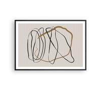 Poster 100x70cm Pezzo Minimalista Art Deco Stampe Immagini Quadri Moderni Murale