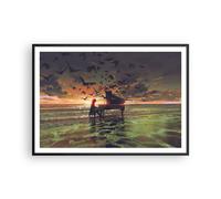 Poster 100x70cm piano musica Stampe Immagini Quadri Moderni Murale