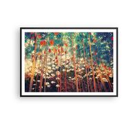 Poster 100x70cm Piante Tropicali Arancioni Stampe Immagini Quadri Moderni Murale