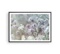 Poster 100x70cm Prato aglio fiore Stampe Immagini Quadri Moderni Murale