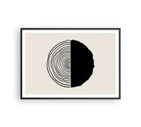 Poster 100x70cm Ruota Minimalismo Pezzo Stampe Immagini Quadri Moderni Murale