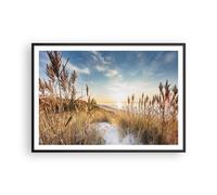 Poster 100x70cm Spighe Di Grano Costa Sole Stampe Immagini Quadri Moderni Murale