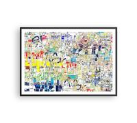 Poster 100x70cm Strada graffiti parete Stampe Immagini Quadri Moderni