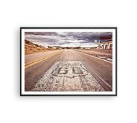 Poster 100x70cm USA percorso 66 viaggio Stampe Immagini Quadri Moderni Murale