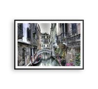 Poster 100x70cm Venezia ponte acqua Stampe Immagini Quadri Moderni Murale