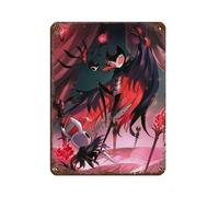 Poster 23 con videogioco Hollow Knight Grimm, retrò, in metallo, stile chic, retrò, pittura in ferro, decorazione da parete, per bar, grotte, bar, famiglie, garage, 30 x 40 cm