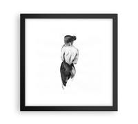 Poster 30x30cm Acquarello donna nudità Stampe Immagini Quadri Moderni Murale