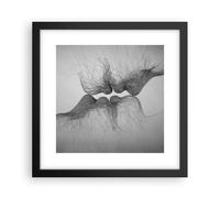 Poster 30x30cm Bacio amore coppia Stampe Immagini Quadri Moderni Murale
