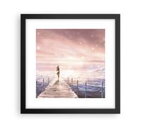 Poster 30x30cm Bridge Donna Le Stelle Stampe Immagini Quadri Moderni Murale