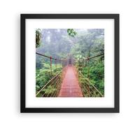 Poster 30x30cm Bridge sospeso Costa Rica Stampe Immagini Quadri Moderni Murale
