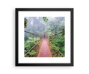 Poster 30x30cm Bridge sospeso Costa Rica Stampe Immagini Quadri Moderni Murale