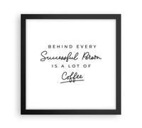 Poster 30x30cm Caffè Principio Successo Stampe Immagini Quadri Moderni Murale