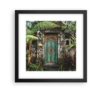 Poster 30x30cm Cancello Porta Verde Stampe Immagini Quadri Moderni Murale
