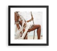 Poster 30x30cm Donna Libertà Esotismo Stampe Immagini Quadri Moderni Murale