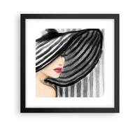 Poster 30x30cm donna stile moda Stampe Immagini Quadri Moderni Murale