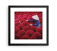 Poster 30x30cm Essiccazione incenso Vietnam Stampe Immagini Quadri Moderni