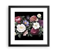 Poster 30x30cm Fiori Bouquet Composizione Stampe Immagini Quadri Moderni Murale