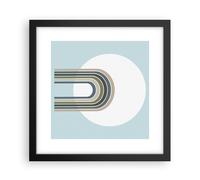 Poster 30x30cm Forme Ruota Linee Stampe Immagini Quadri Moderni Murale
