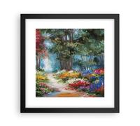 Poster 30x30cm Impressionismo Natura Foresta Stampe Immagini Quadri Moderni