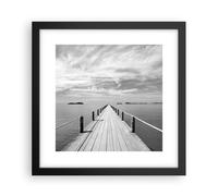 Poster 30x30cm Legno ponte mare Stampe Immagini Quadri Moderni Murale