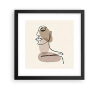 Poster 30x30cm Linea Arte Boho Stampe Immagini Quadri Moderni Murale