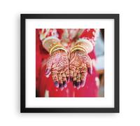 Poster 30x30cm Mani Orientali Motivi Stampe Immagini Quadri Moderni Murale