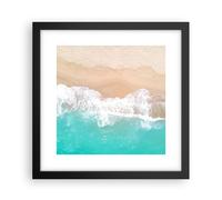 Poster 30x30cm mare onda sabbia Stampe Immagini Quadri Moderni Murale