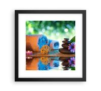 Poster 30x30cm Natura rilassamento spa candele Stampe Immagini Quadri Moderni