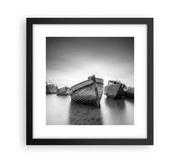 Poster 30x30cm Łódź Relitto Nave Stampe Immagini Quadri Moderni Murale