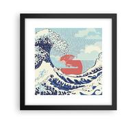 Poster 30x30cm Rosso moderno forse Stampe Immagini Quadri Moderni Murale