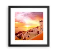 Poster 30x30cm Santorini Grecia vacanza Stampe Immagini Quadri Moderni Murale