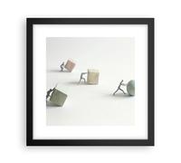 Poster 30x30cm Simbolo palla cubo Stampe Immagini Quadri Moderni Murale