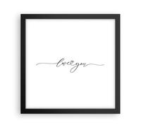 Poster 30x30cm Ti amo scritto a mano Stampe Immagini Quadri Moderni Murale