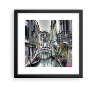 Poster 30x30cm Venezia ponte acqua Stampe Immagini Quadri Moderni Murale