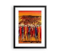 Poster 30x40cm Africa tribù Stampe Immagini Quadri Moderni Murale