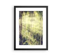 Poster 30x40cm Alba giungla palme Stampe Immagini Quadri Moderni Murale