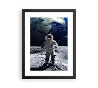 Poster 30x40cm Astronauta Luna Terra spazio Stampe Immagini Quadri Murale