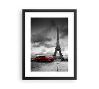 Poster 30x40cm Automobile Eiffle Parigi città Stampe Immagini Quadri Murale