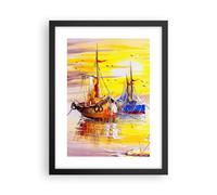 Poster 30x40cm Barche sole mare viaggi Stampe Immagini Quadri Moderni Murale
