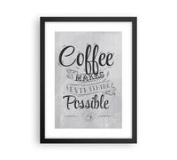 Poster 30x40cm Caffè Scrivere Minimalismo Stampe Immagini Quadri Moderni Murale