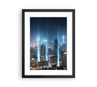 Poster 30x40cm città notte strada Stampe Immagini Quadri Moderni Murale