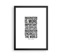 Poster 30x40cm Einstein Maxim Immaginazione Stampe Immagini Quadri Murale
