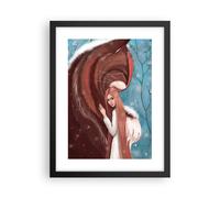 Poster 30x40cm Fiaba Gatto Ragazza Stampe Immagini Quadri Moderni Murale