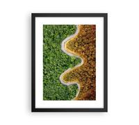 Poster 30x40cm Fotografia aerea modo foresta Stampe Immagini Quadri Murale