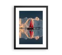 Poster 30x40cm Ghiacciaio Oceano Groenlandia Stampe Immagini Quadri Murale