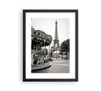 Poster 30x40cm Giostra Torre Eiffel Stampe Immagini Quadri Moderni Murale