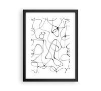 Poster 30x40cm Linea niente modello Stampe Immagini Quadri Moderni Murale
