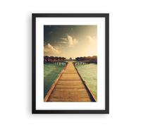 Poster 30x40cm Maldive Cottage Acqua Stampe Immagini Quadri Moderni Murale