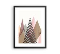 Poster 30x40cm Montagne Triangoli Astrazione Stampe Immagini Quadri Murale